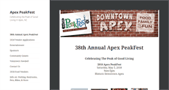 Desktop Screenshot of apexpeakfest.com